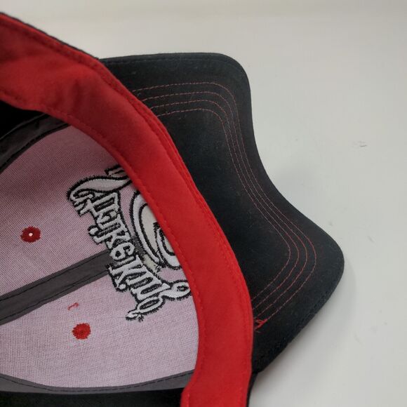 Strike King Fishing Lure Strapback Hat Red Black OSFM Embroidered Logo - Picture 10 of 12